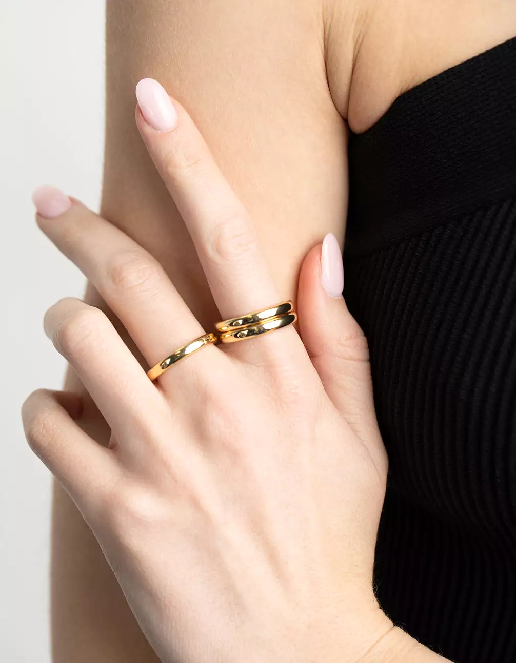 Gold Plated Triple Band Ring