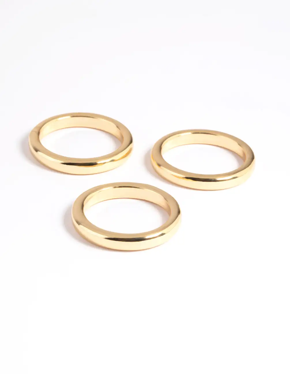 Gold Plated Triple Band Ring