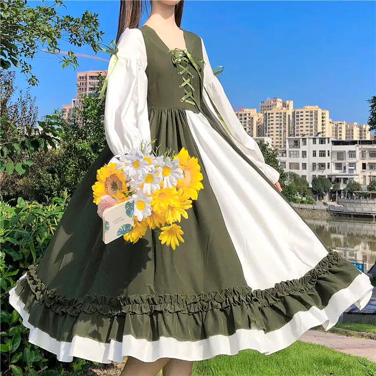 Japanese Lolita Navy Dress AD12680