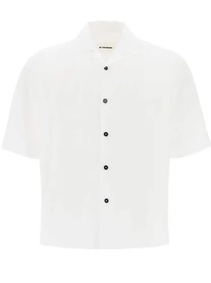 Jil Sander  |Unisex Street Style Plain Cotton Short Sleeves Bridal Logo