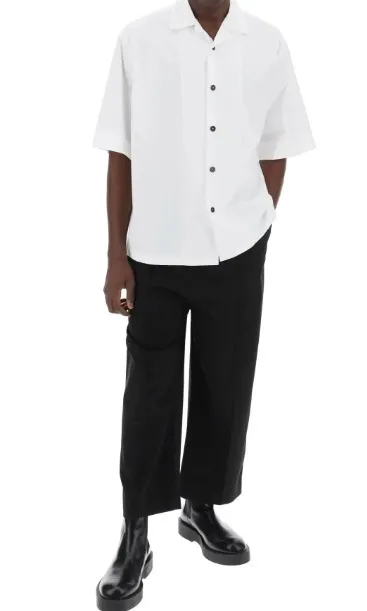 Jil Sander  |Unisex Street Style Plain Cotton Short Sleeves Bridal Logo