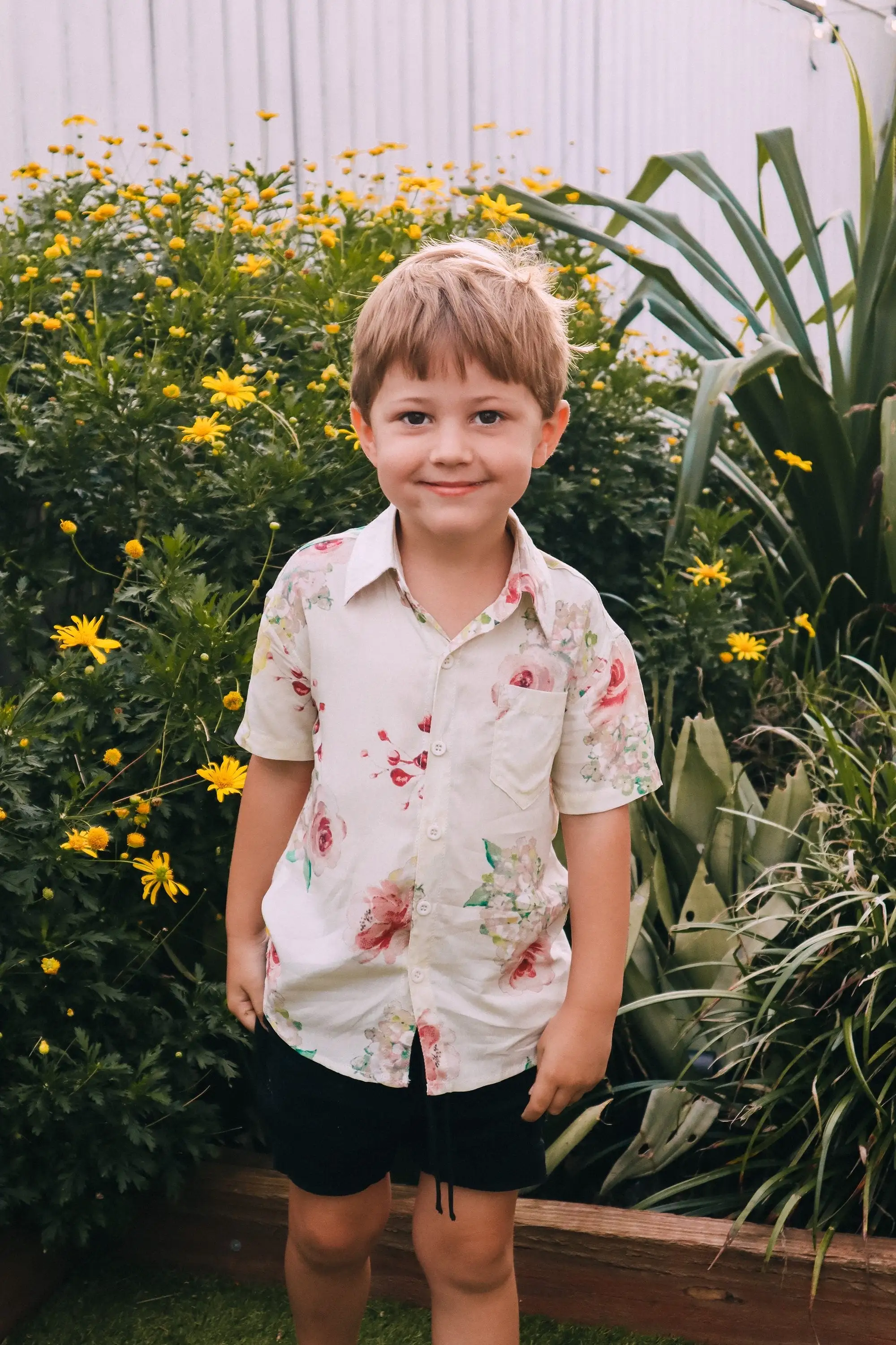 Kid's Button Up Shirt - Exclusive Floral Dream Print