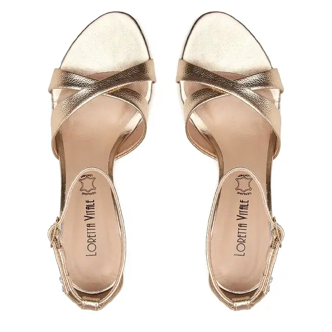 Loretta Vitale Gold Sandal