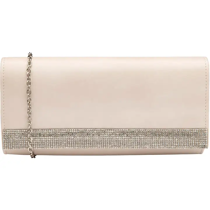 LOTUS Amy Nude Diamante Clutch Bag