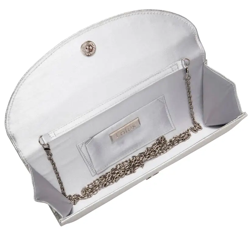 LOTUS Claire Silver Clutch Bag