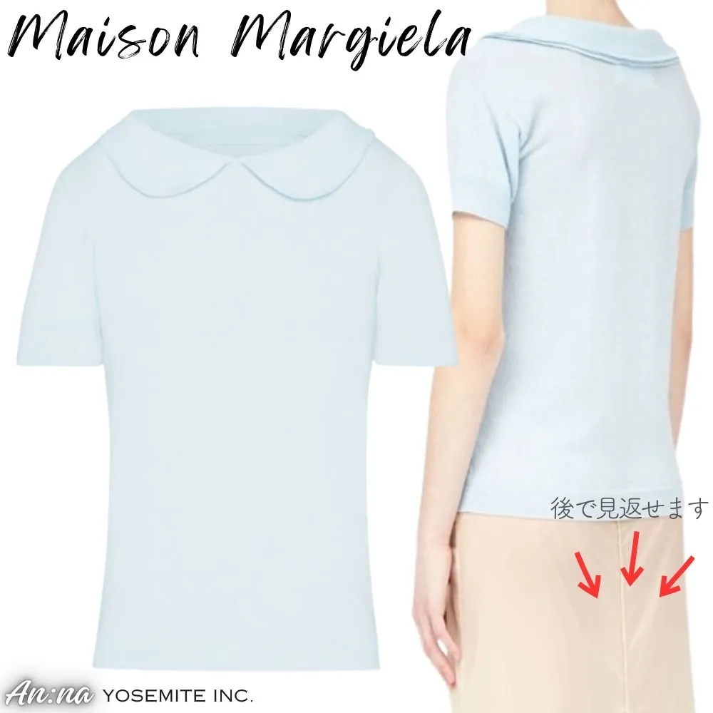 Maison Margiela  |Casual Style Street Style Plain Bridal V-neck & Crew neck