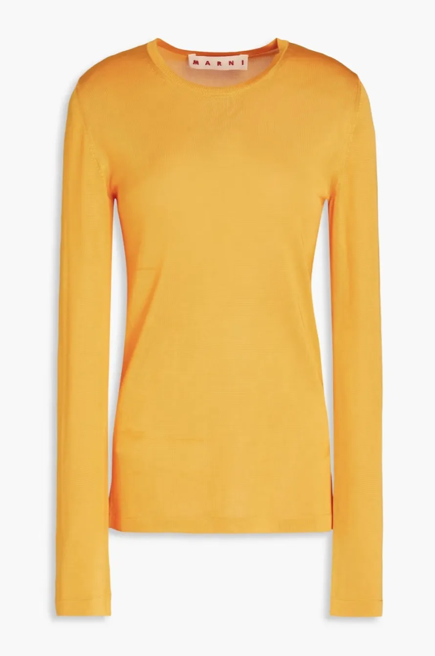 MARNI  |Crew Neck Casual Style Street Style Long Sleeves Plain