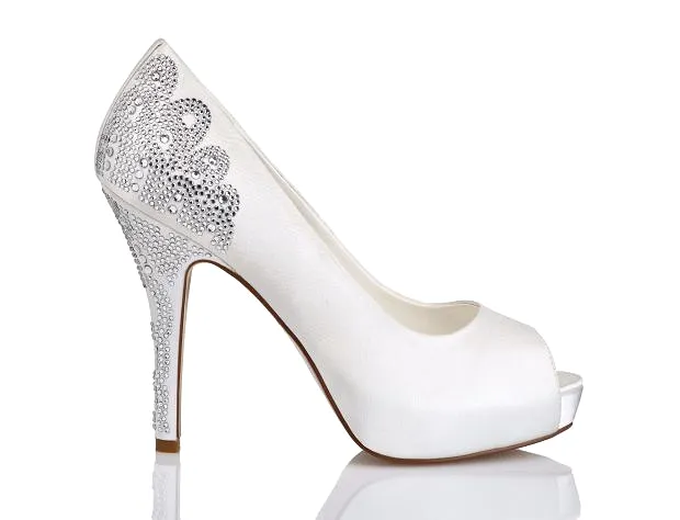 Menbur Angelina Ivory Peeptoe shoe - 6509