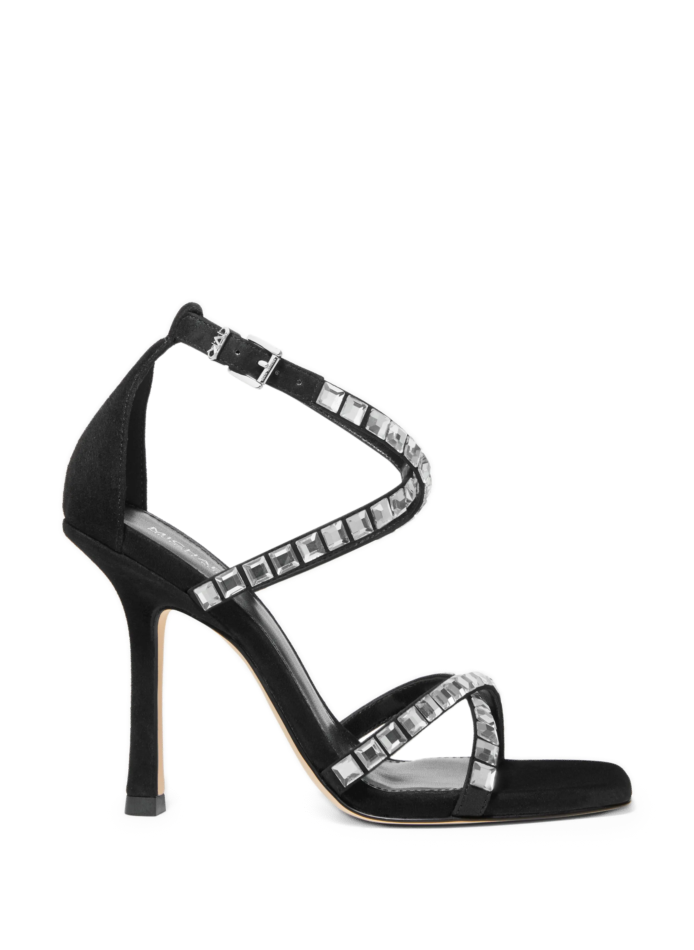 Michael kors  Heeled sandals with rhinestones  - Black