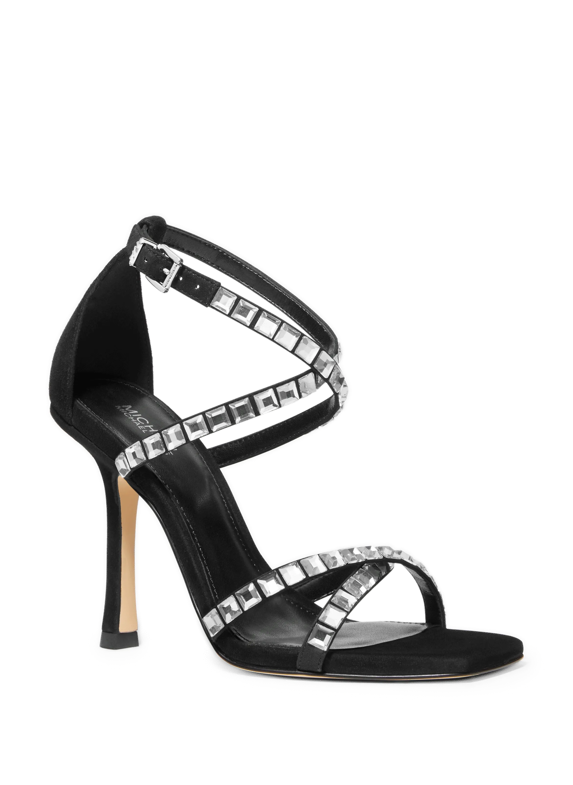 Michael kors  Heeled sandals with rhinestones  - Black