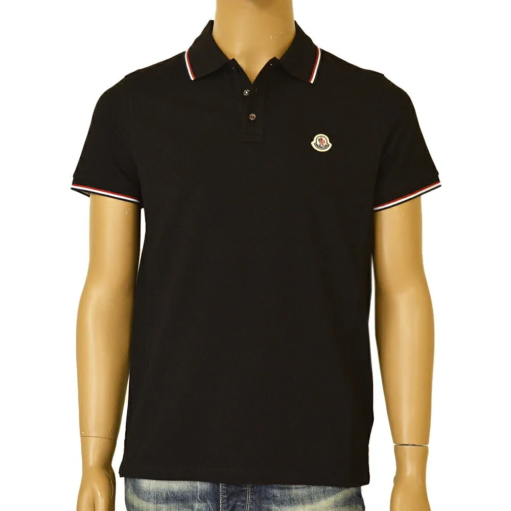 MONCLER  |Plain Cotton Short Sleeves Bridal Logo Polos