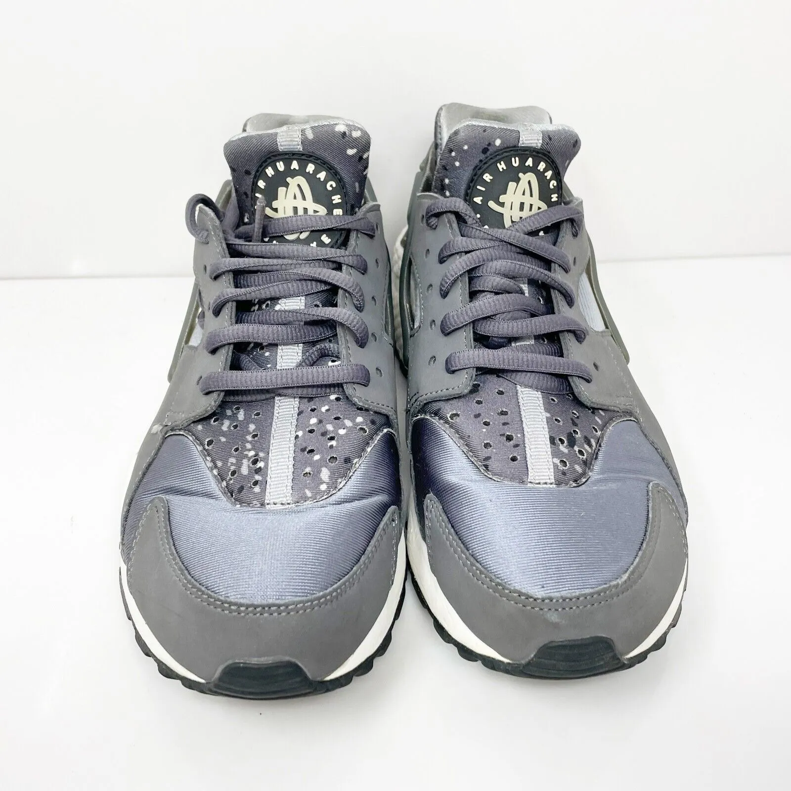 Nike Womens Air Huarache Run Print 725076-005 Gray Running Shoes Sneakers Size 7