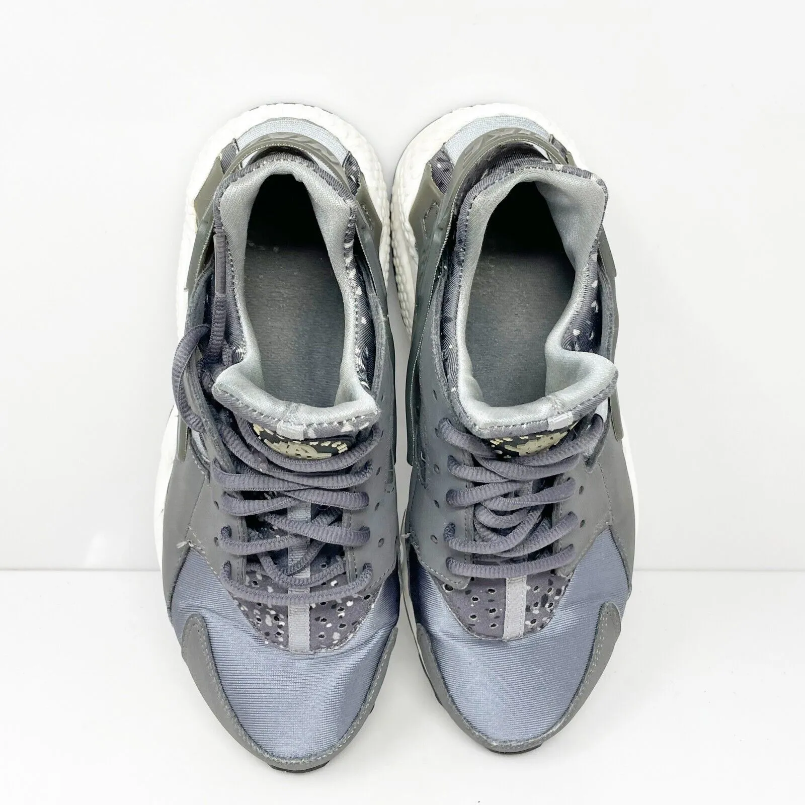 Nike Womens Air Huarache Run Print 725076-005 Gray Running Shoes Sneakers Size 7