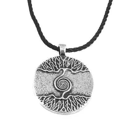 Norse Vikings Necklaces Jewelry Gift Compass Nordic Runes Odin Chain Necklace for Women Men Amulet Pendant