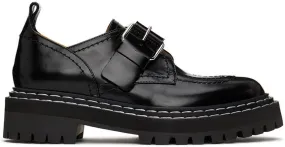 Proenza Schouler Black Lug Sole Buckle Oxfords