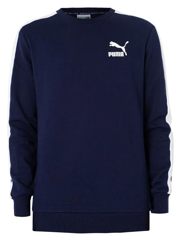 Puma T7 Crew Sweatshirt - Peacoat