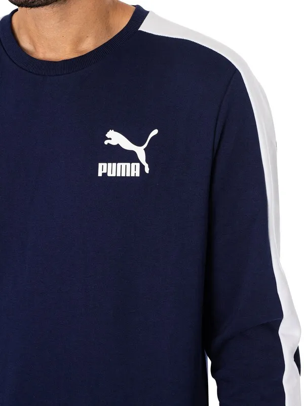 Puma T7 Crew Sweatshirt - Peacoat