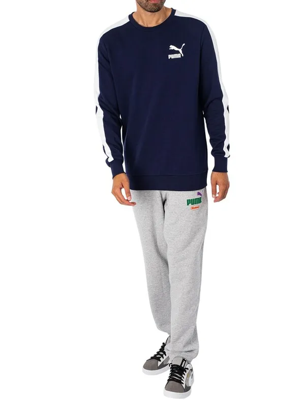 Puma T7 Crew Sweatshirt - Peacoat