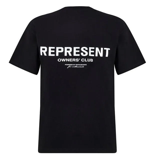 REPRESENT  |Crew Neck Unisex Street Style Plain Cotton Short Sleeves