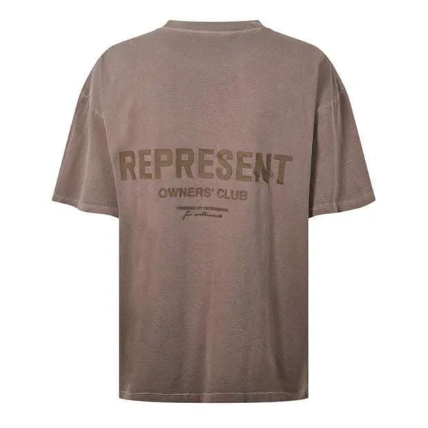 REPRESENT  |Crew Neck Unisex Street Style Plain Cotton Short Sleeves