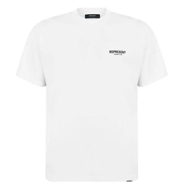 REPRESENT  |Crew Neck Unisex Street Style Plain Cotton Short Sleeves