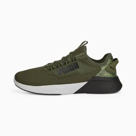 Retaliate 2 Camo Unisex Running Shoes | Green Moss-PUMA Black-Feather Gray | PUMA Shop All Puma | PUMA 