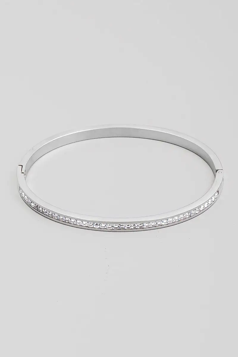 Rhinesone Bangle Bracelet