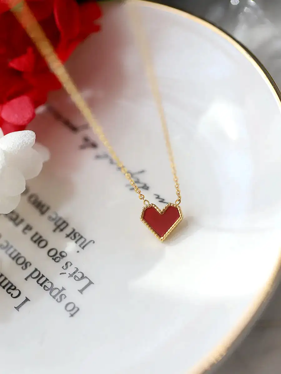 Ruby Heart Necklace LIN52