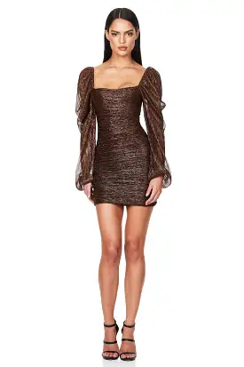 Rust Alchemy mini dress