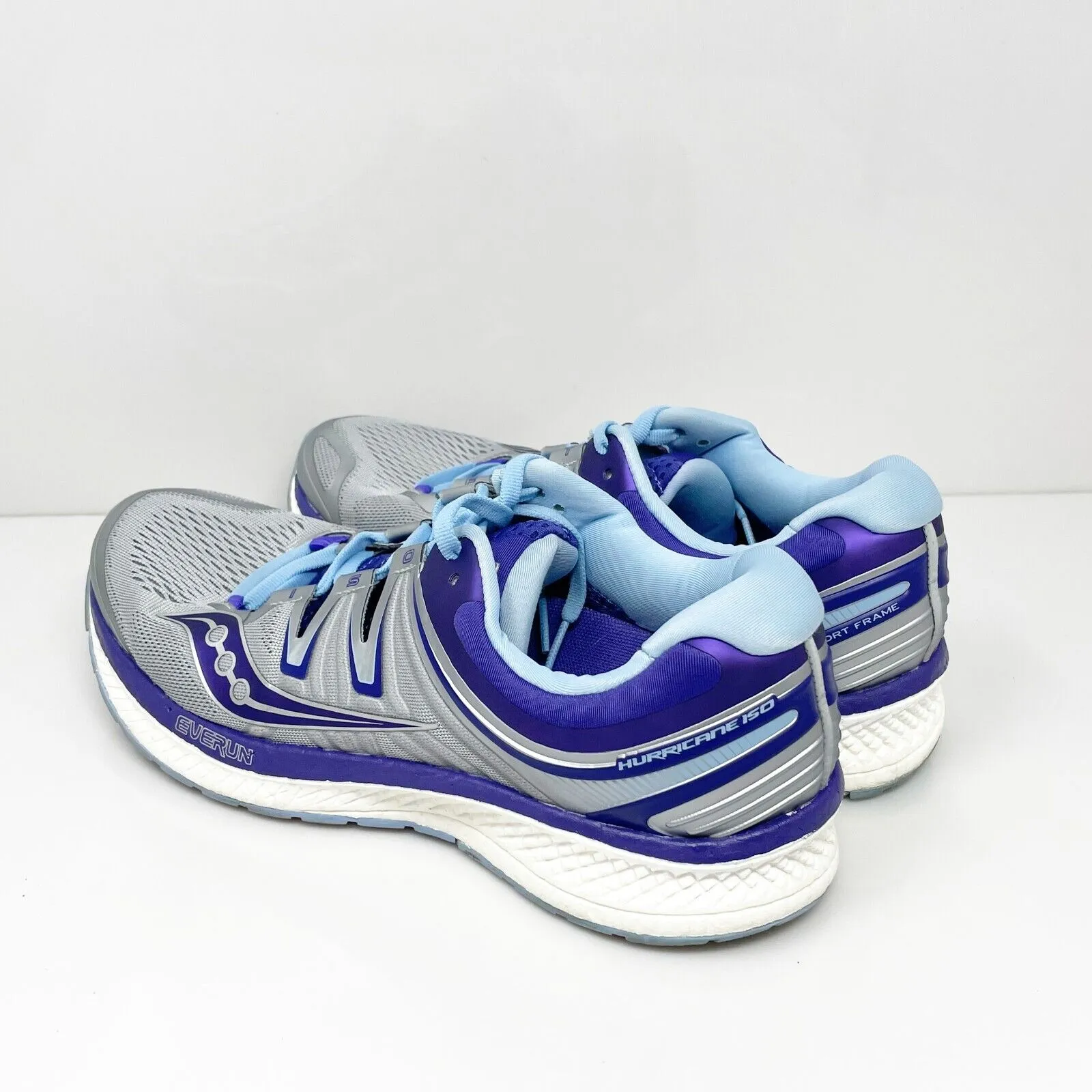 Saucony Womens Hurricane ISO 4 S10411-1 Gray Running Shoes Sneakers Size 10