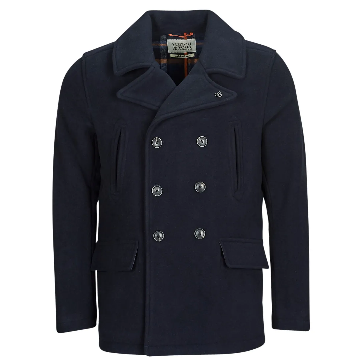 Scotch & Soda Wool Blend Peacoat