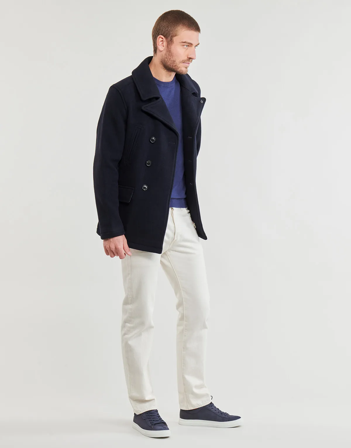 Scotch & Soda Wool Blend Peacoat