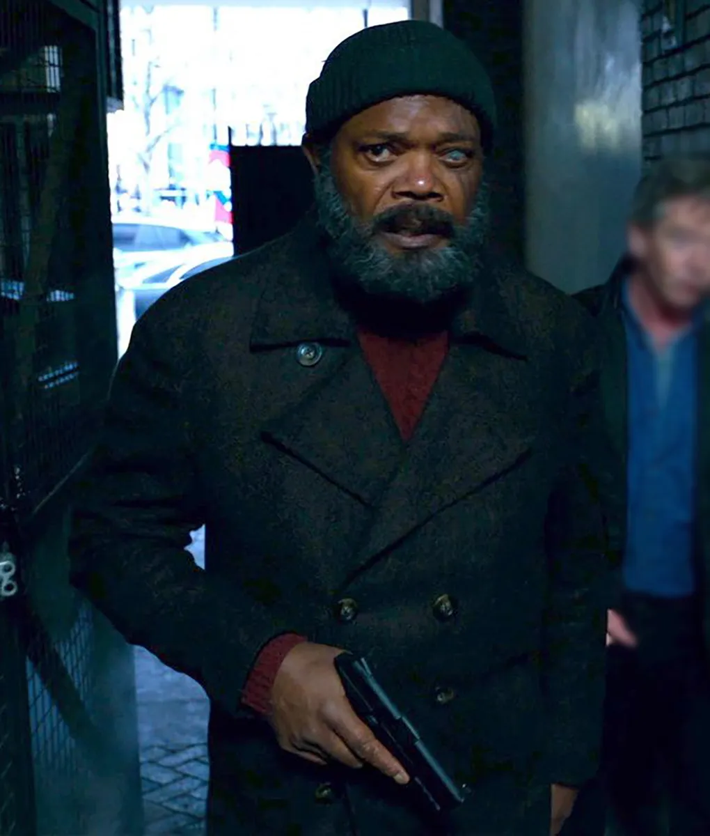 Secret Invasion Samuel Nick Fury Brown Peacoat