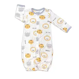 Silkberry Baby Bamboo Converter Gown - Lions Tigers & Bears