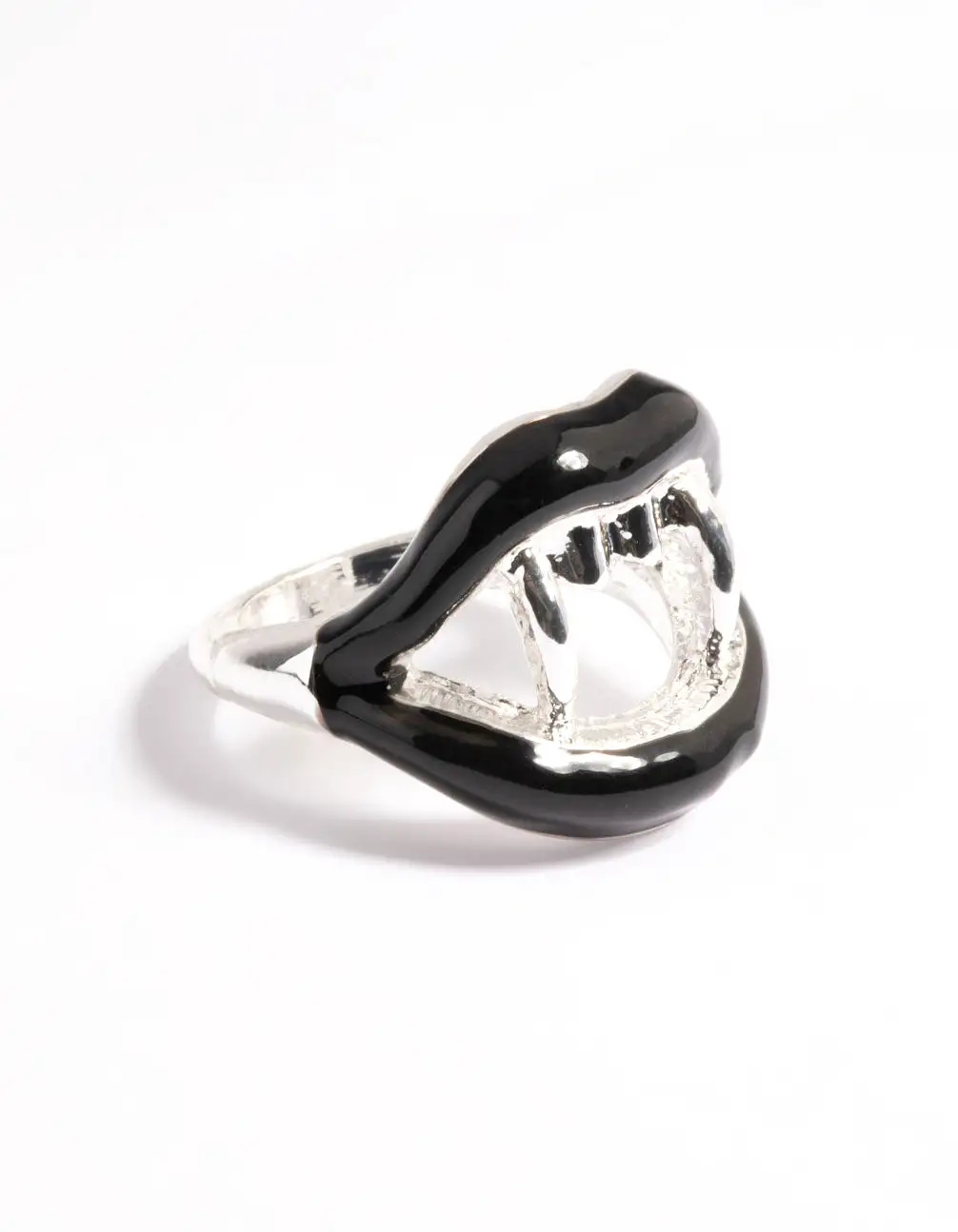 Silver Bite Me Ring