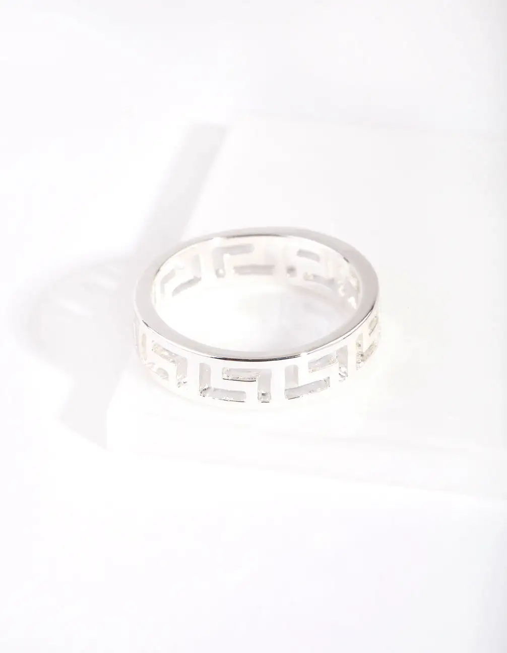 Silver Geometric Ring