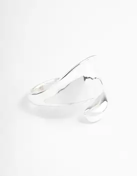 Silver Plated Bold Wrap Ring