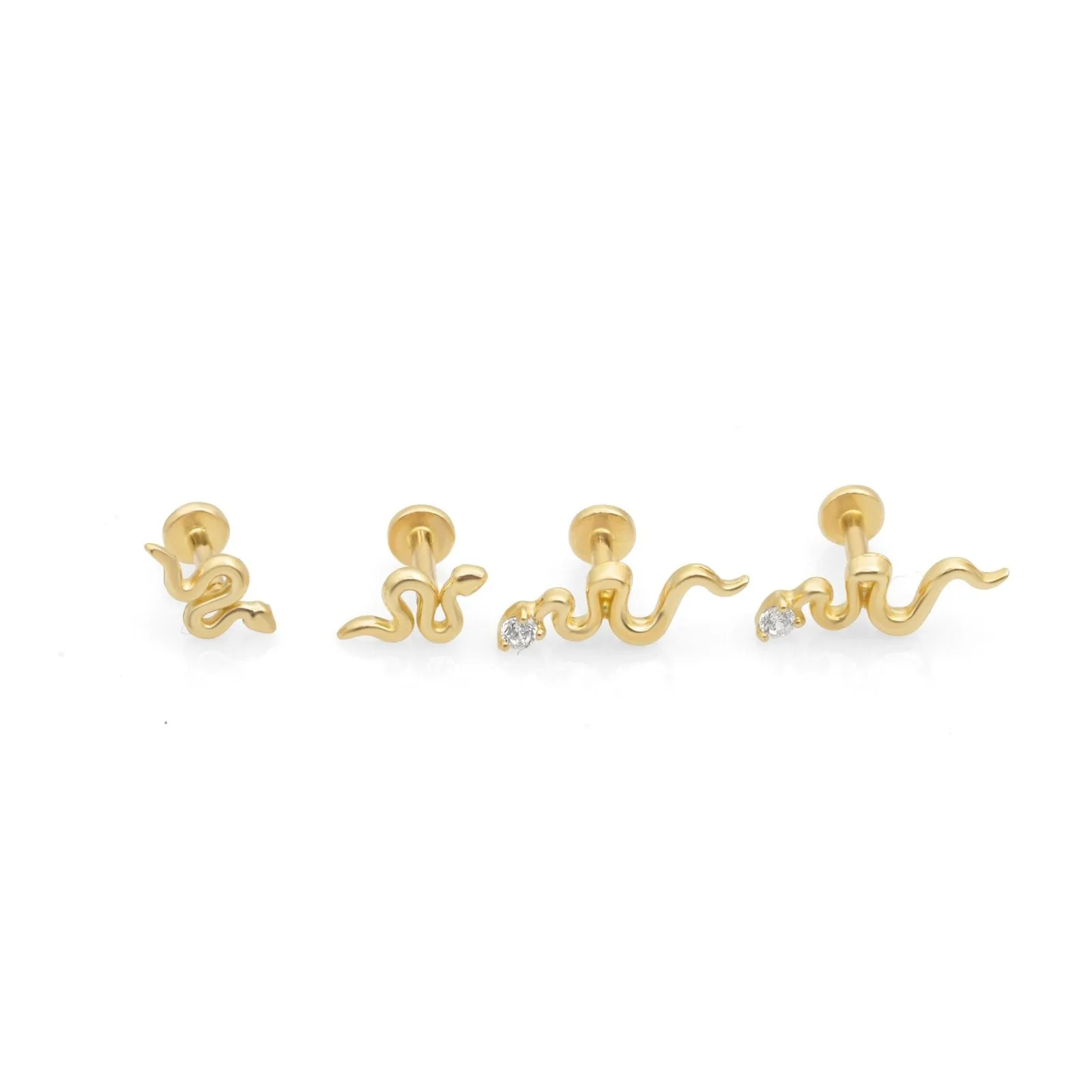 Snake Flat Back Earring