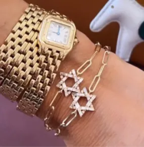 Star of David Baguette Diamond bracelet