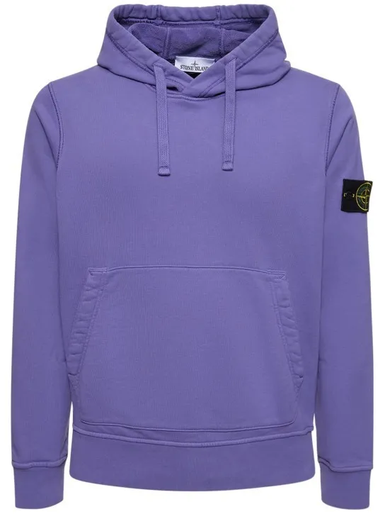 STONE ISLAND  |Long Sleeves Plain Cotton Bridal Logo Outlet Sweatshirts