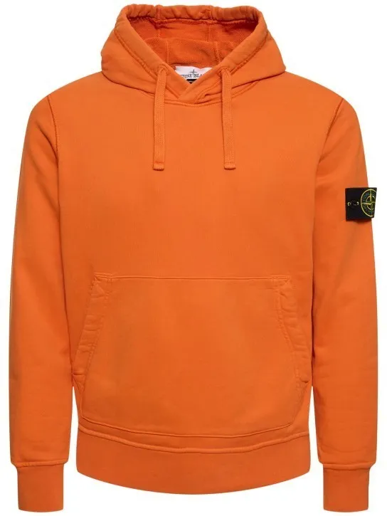 STONE ISLAND  |Long Sleeves Plain Cotton Bridal Logo Outlet Sweatshirts