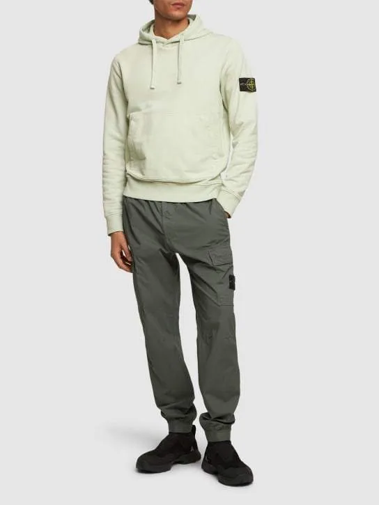 STONE ISLAND  |Long Sleeves Plain Cotton Bridal Logo Outlet Sweatshirts