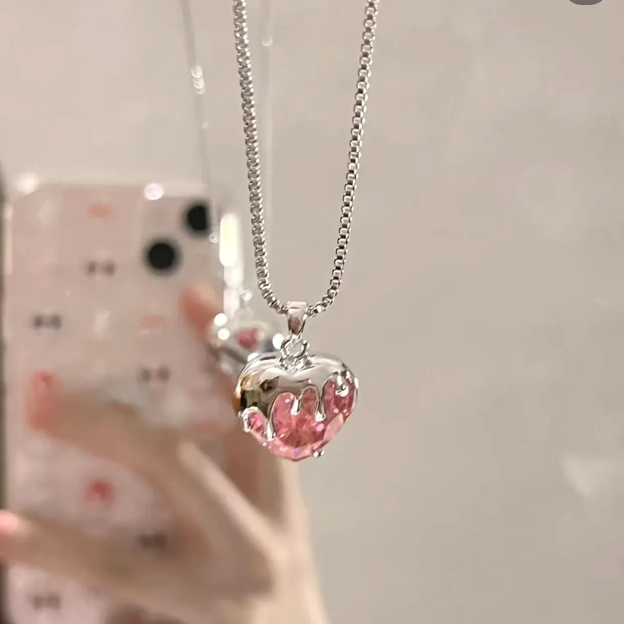 Strawberry Sweetheart Necklace