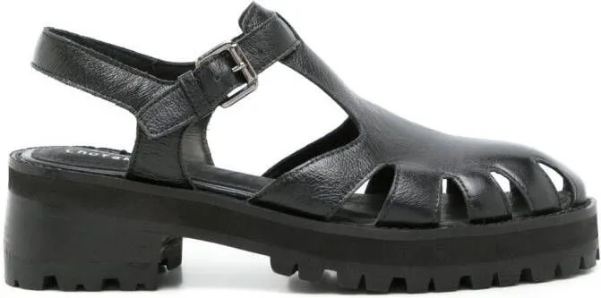 Studio Chofakian Studio 117 55mm leather sandals Black