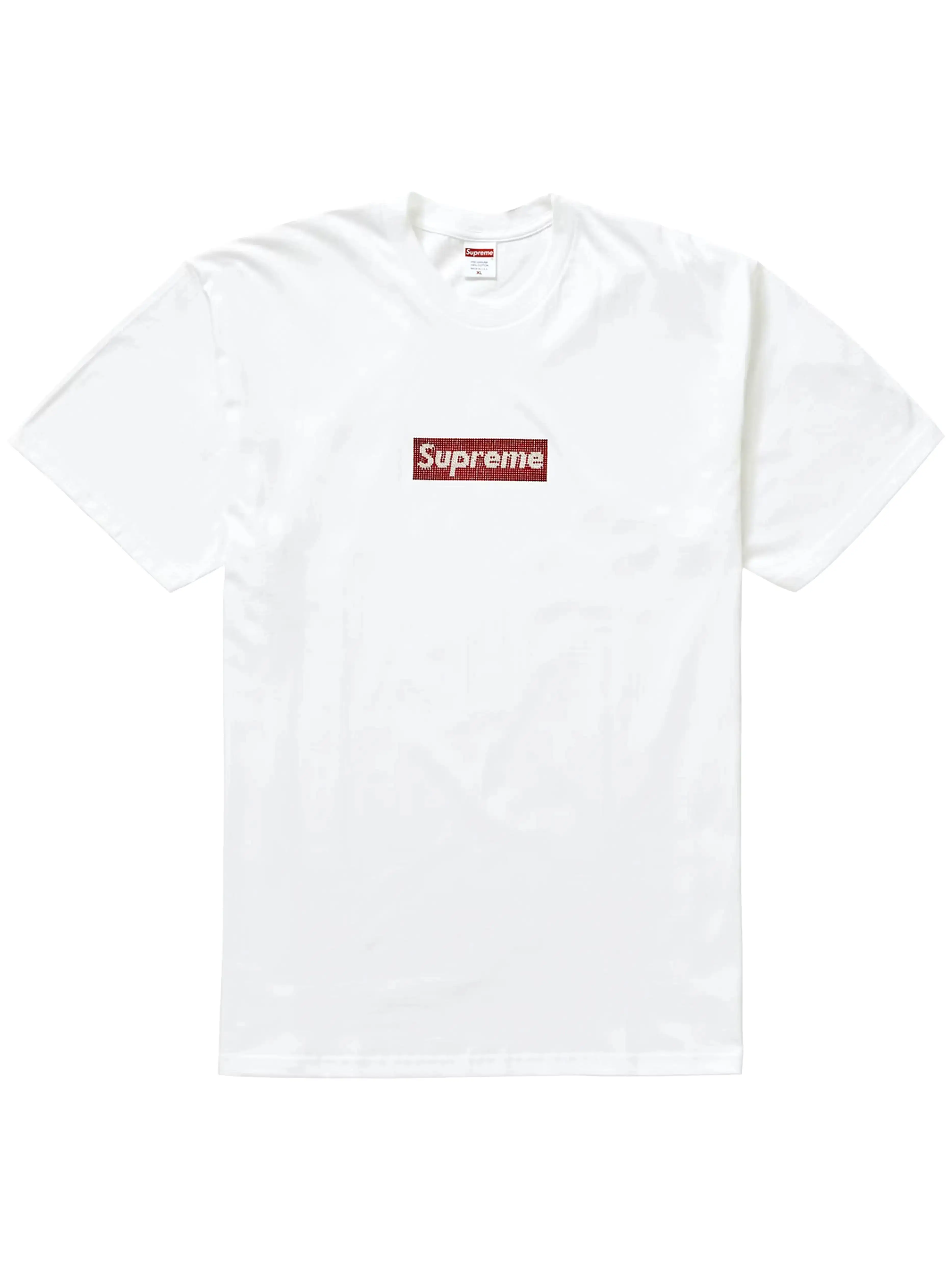 Supreme x Swarovski Box Logo Tee White [SS19]