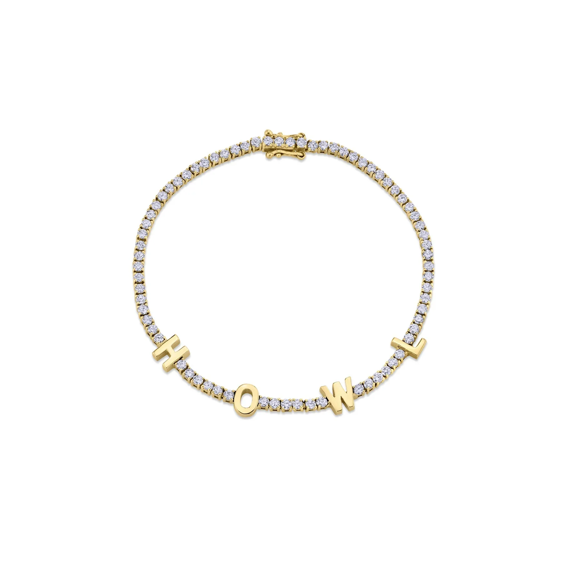 The Perfect Personalized Tennis Bracelet - Tanzanite / 14k Yellow Gold