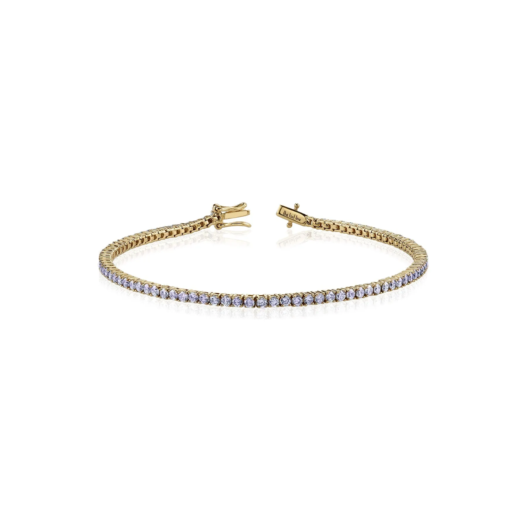 The Perfect Personalized Tennis Bracelet - Tanzanite / 14k Yellow Gold