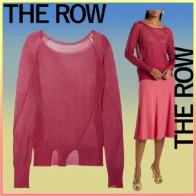 The Row  |Casual Style Blended Fabrics Plain Elegant Style Bridal