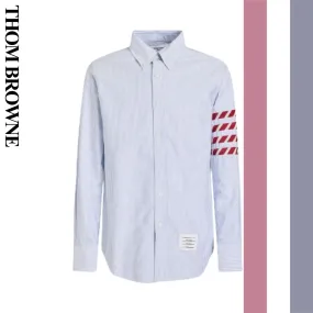 THOM BROWNE  |Long Sleeves Cotton Bridal Logo Designers Outlet Shirts