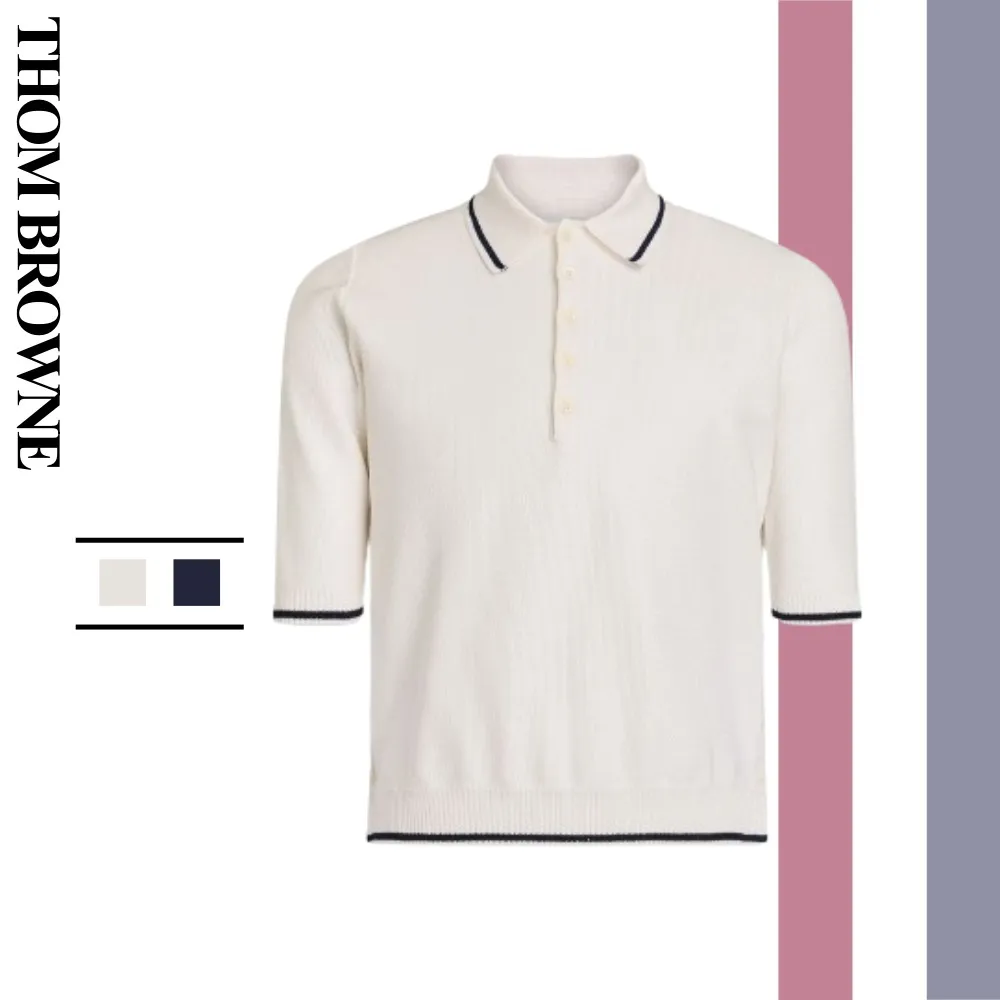 THOM BROWNE  |Silk Plain Cotton Short Sleeves Bridal Designers Outlet